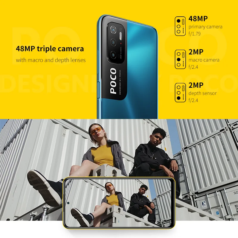 POCO M3 Pro 5G NFC Смартфон 4 + 64/6 128 Dimensity 700 Octa Core 90Hz FHD DotDisplay 5000mAh 48MP Тройная камера |