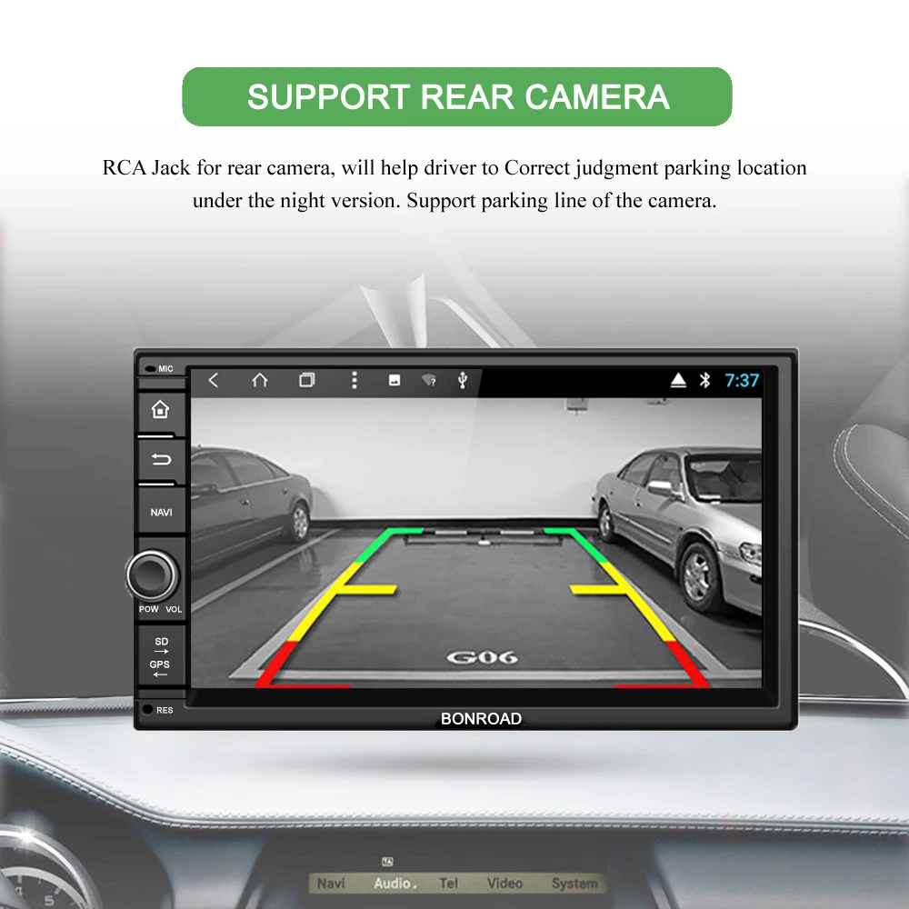 Bonroad Android 9,0 Восьмиядерный PX5 4G ram автомобильный Радио универсальный gps Навигация стерео аудио HD 1024*600 wifi Bluetooth без DVD