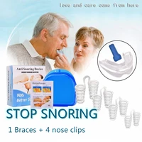 5pcsset anti snoring nasal dilators mouth guard mouthpiece anti snore solutions set sleep care tools for men women better sleep