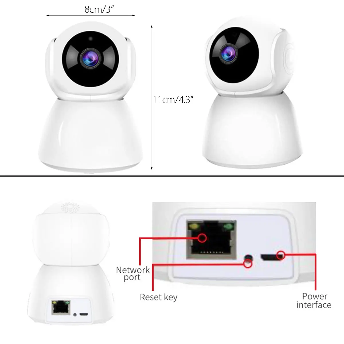 

Safurance WiFi HD 1080P Wireless IP Camera CCTV Indoor Home Security Webcam baby monitor nany With IR Night Vision Surveillance