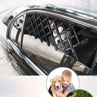 expandable car window gate puppy protection ventilation telescopic fence portable guard mesh grill retractable car window