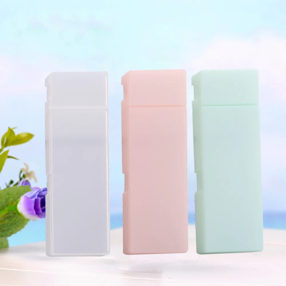 

3Pcs Pencil Box Stationery Translucent Frosted Pen Storage Case Holder