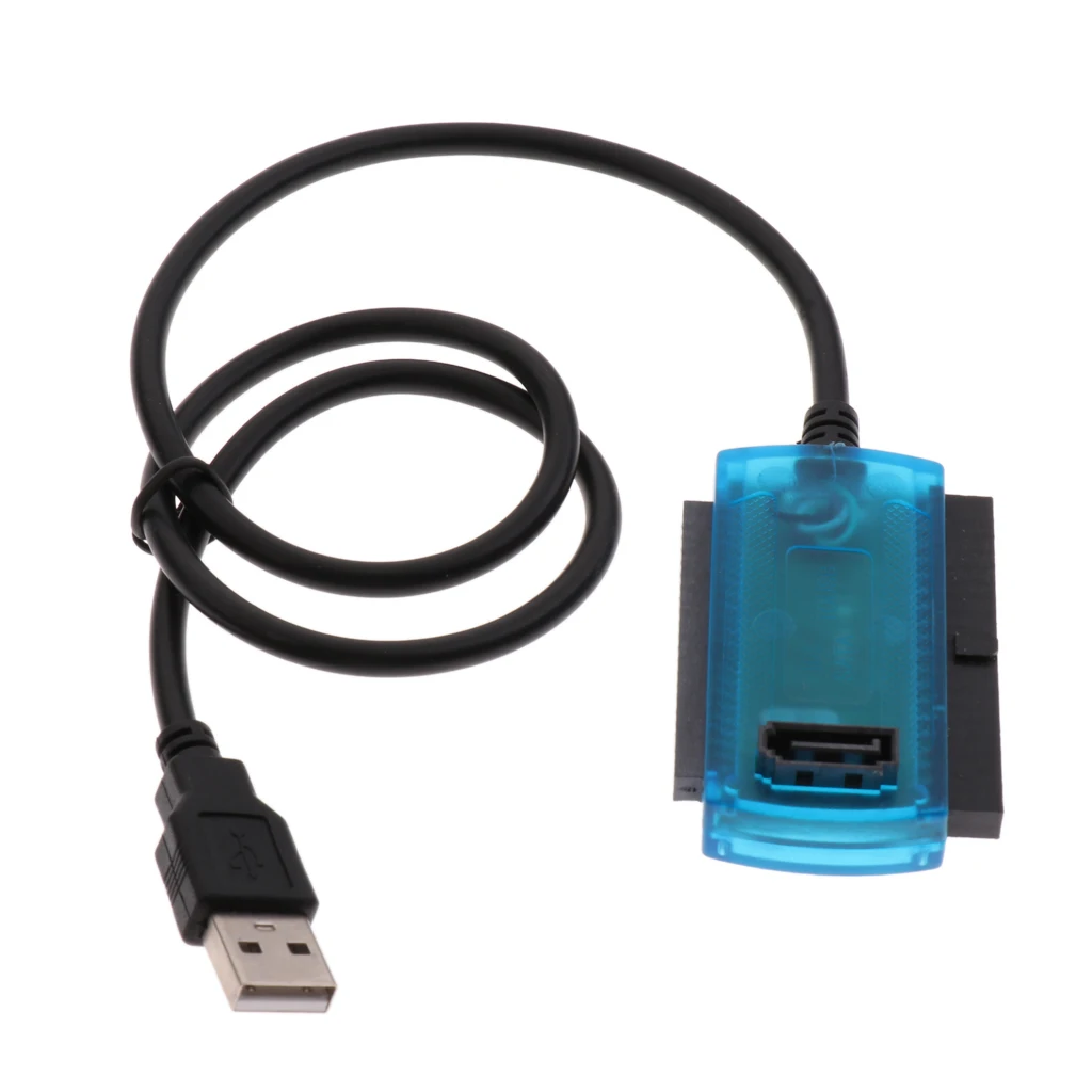 Адаптер кабель SATA IDE на USB 2 0 5 дюйма 3 для жесткого диска синего цвета|Компьютерные