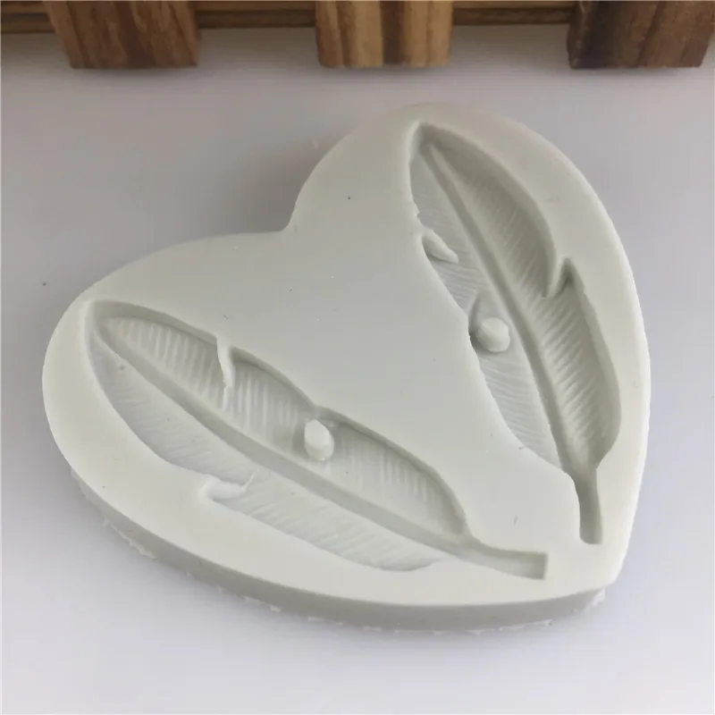 200 шт. силиконовая форма с пером для украшений ожерелий подвесок эпоксидной смолы