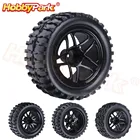4 шт. резиновые радиоуправляемые автомобильные шины и обод колеса с шестигранной головкой 12 мм для 110 масштаба Monster HSP бронтозавр 94111 Redcat Volcano EPX Exceed Infinity