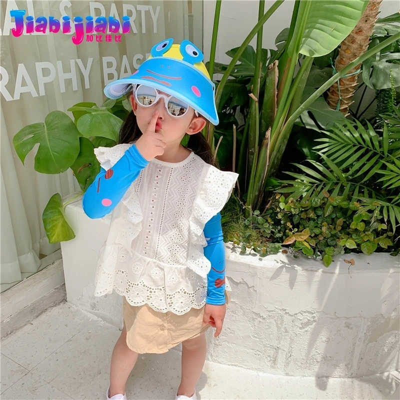 Летняя шляпа для мальчиков и девочек УФ-солнцезащитная Кепка маленьких