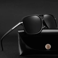 2022 cool square style fashion polarized men sunglasses brand designer driving vintage gradient sun glasses oculos de sol
