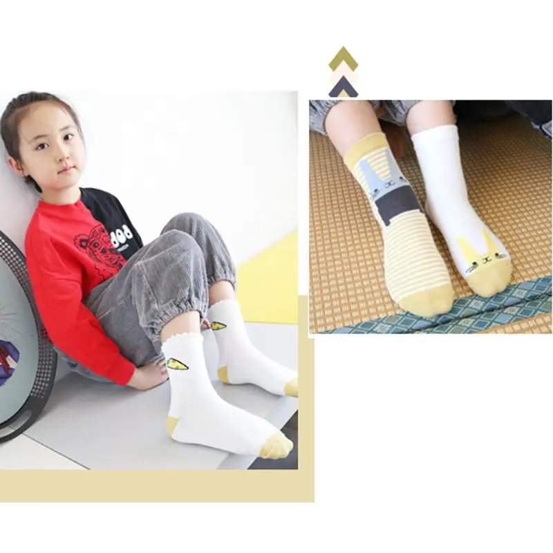 5 пар носков для малышей теплые и удобные детские носки цветные хлопковые с