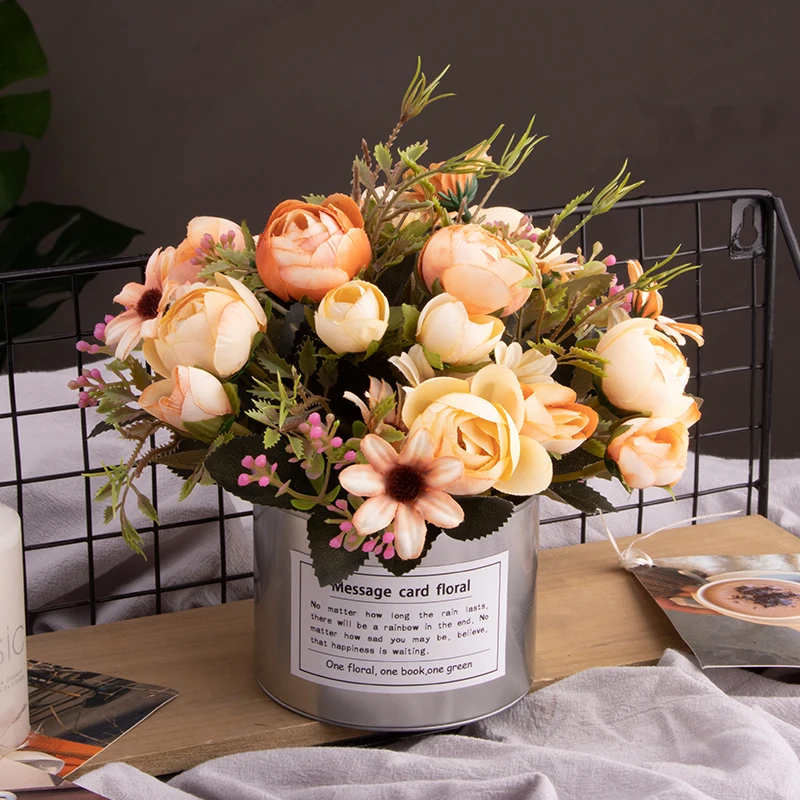 Роскошный свадебный винтажный набор искусственных цветов в европейском стиле