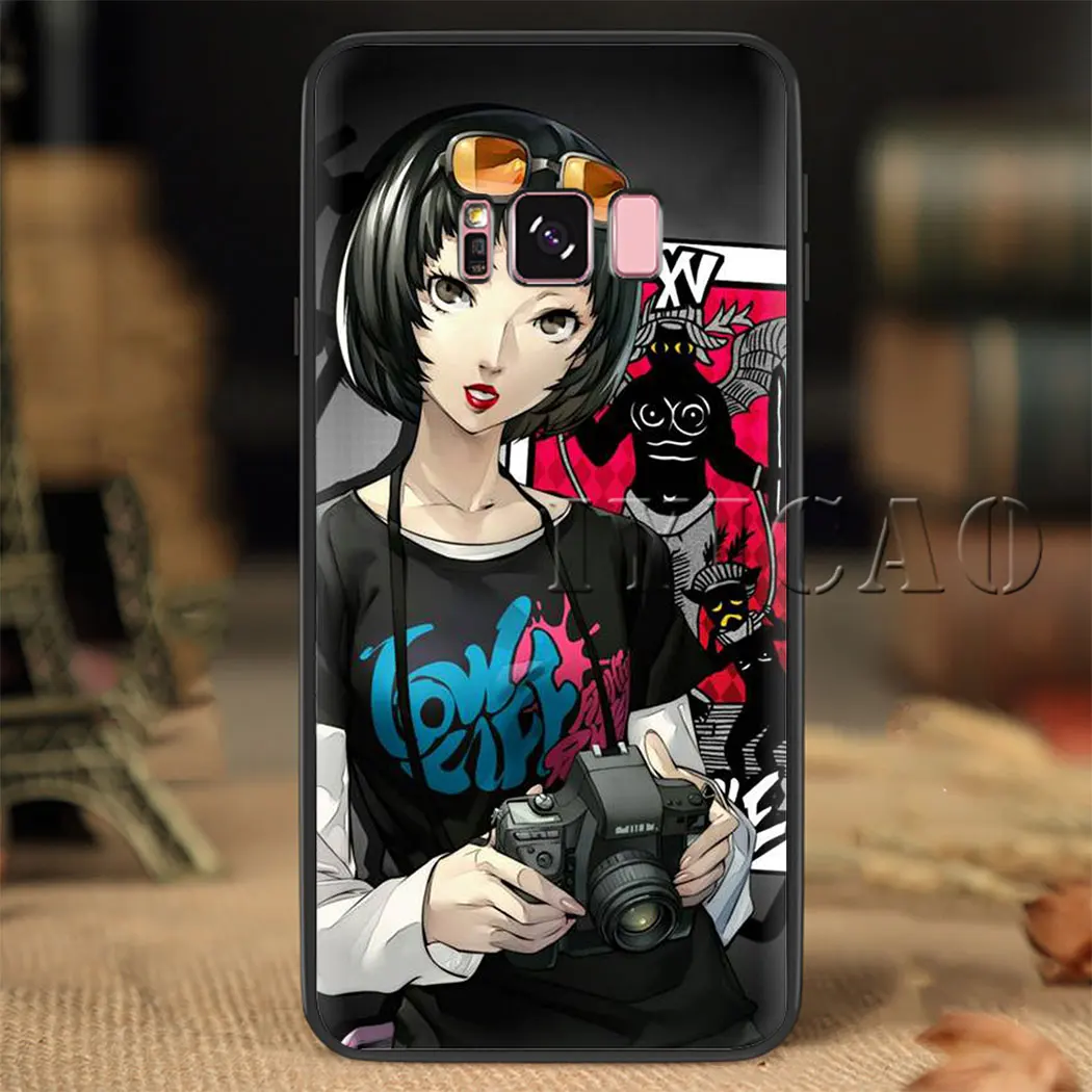 Persona 5 " Джокер мягкий чехол для samsung S6 S7 край S8 S9 S10 плюс S10e Note 8 9 10