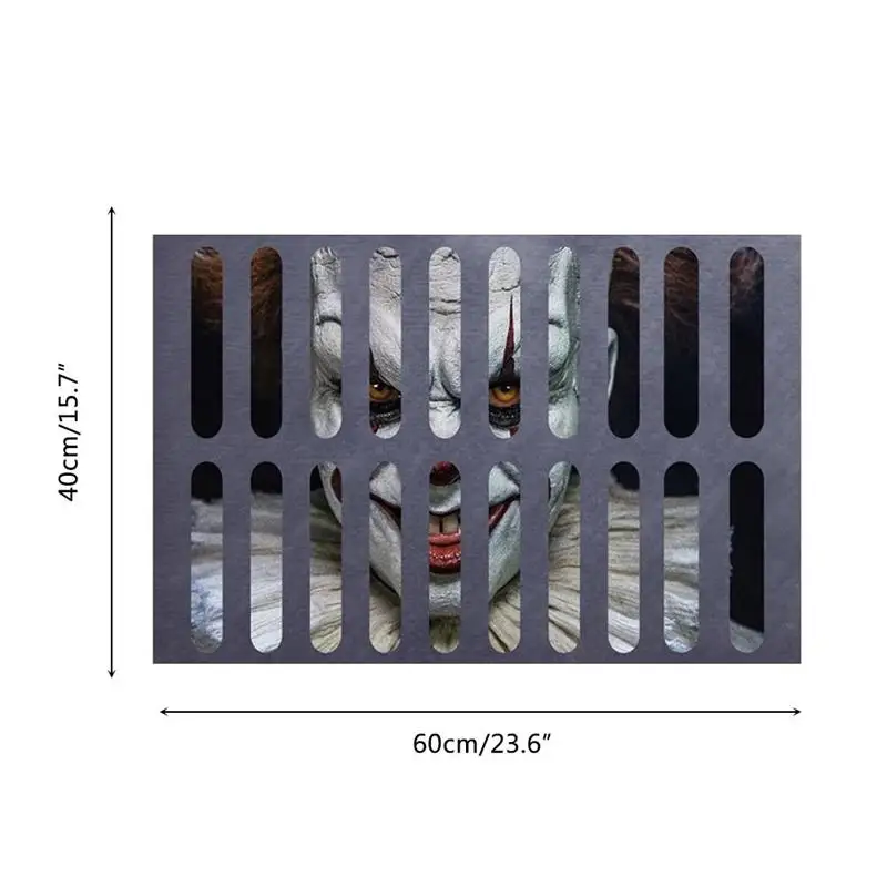 Хэллоуинский ковер ужасного клоуна для спальни, входного коврика дома, коврика для пола в прихожей, ковра для гостиной и ванной комнаты.