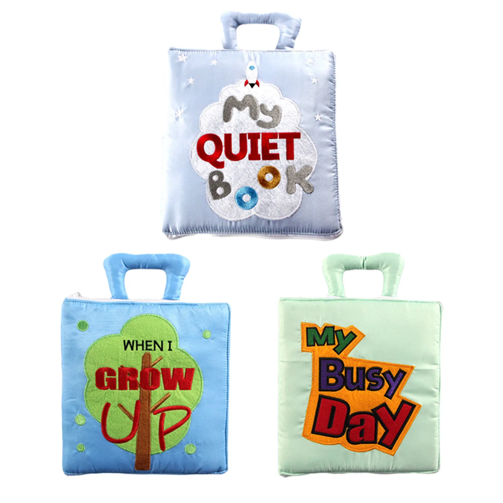 

Baby Cloth Book Toddler Learning Story Montessori Sensory Toys Polyester Fiber Non-woven Fabric Rubber Children's Fun Economical