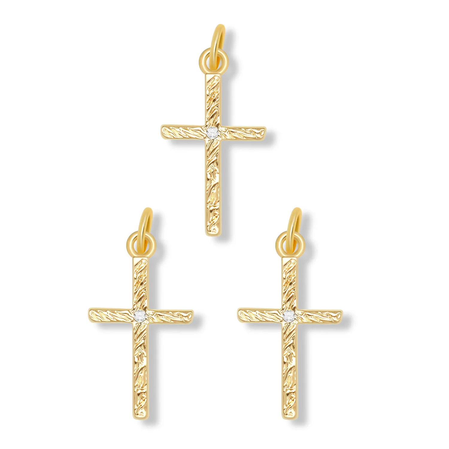 

AAA Cubic Zirconia Stones Gold-plated Brass Christian Sags And Crests Pendant For Necklace Choker Makings DIY CZ Fashion Jewelry