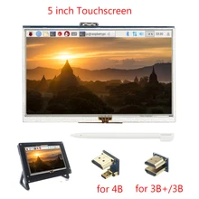 Raspberry Pi 4 Model B 5 inch Touchscreen TFT 800x480 Display LCD Touch Screen for Raspberry Pi 3 Model B+/3B PC Laptop