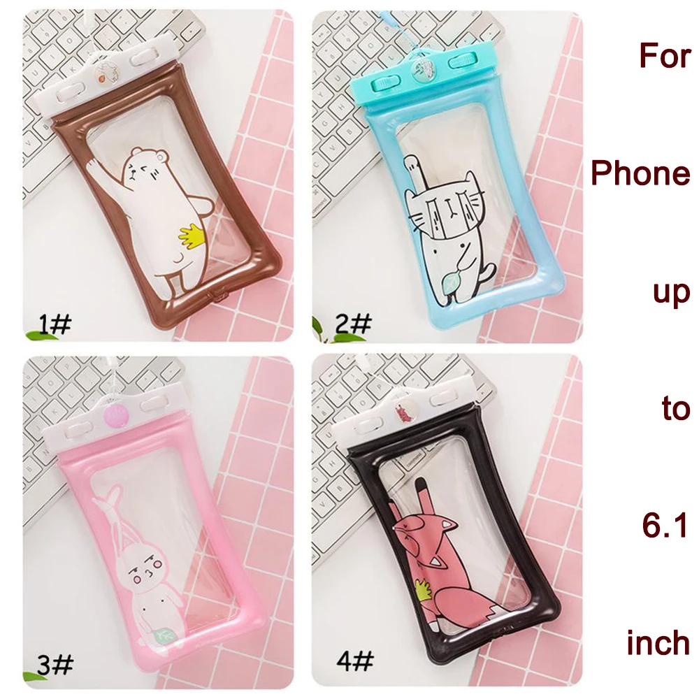 Универсальный для мобильного телефона сумка милый водонепроницаемый отпечаток