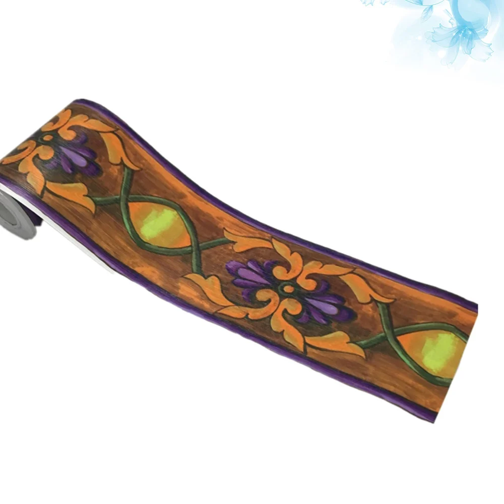 

Wallpaper Border Sticker Wall Entrance Decal Simulation Tiles Waist Line Wall Sticker Waterproof Self Adhesive Border Decal for