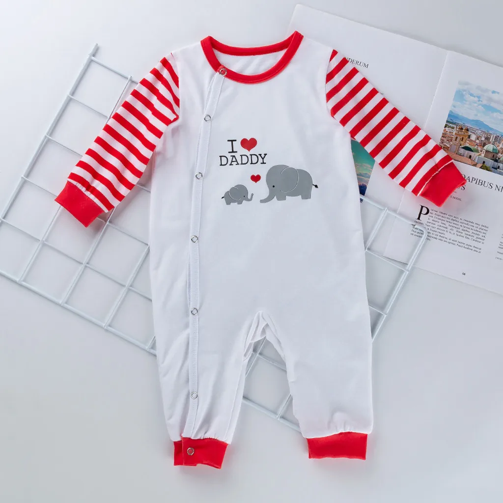 Пижама детская с длинным рукавом круглым вырезом и принтом