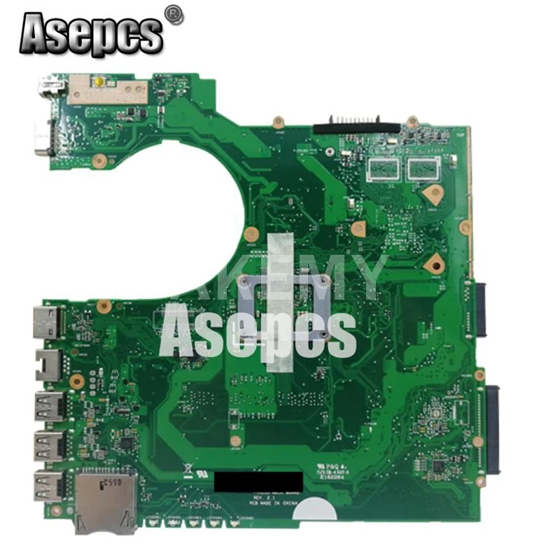 Asepcs P452SA MB._ N3150 CPU 4 ядра материнская плата для ноутбука For Asus P452S P452SJ 100% Teste OK |