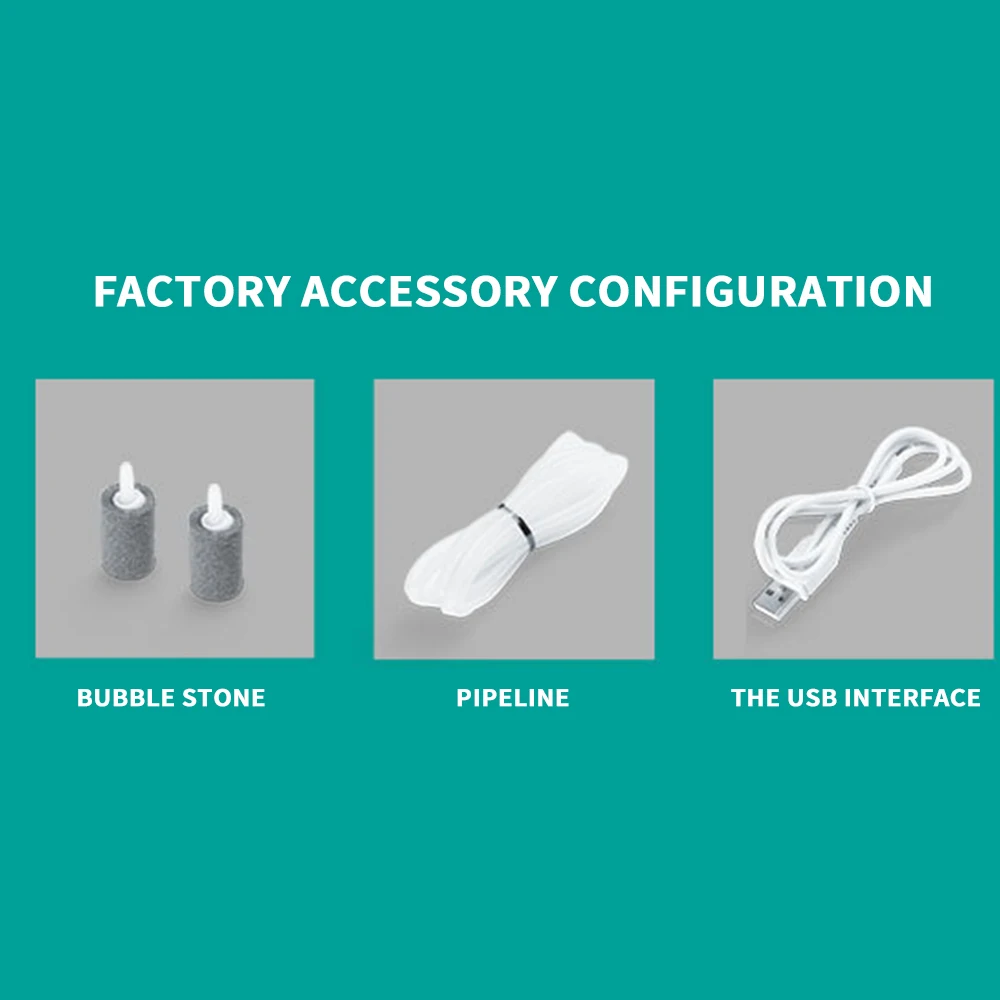 

Air Pump Hang Sucker Table Increase Oxygen Pump Mute Low Sound Air Compressor Bubble Stone Bubble For Aquarium