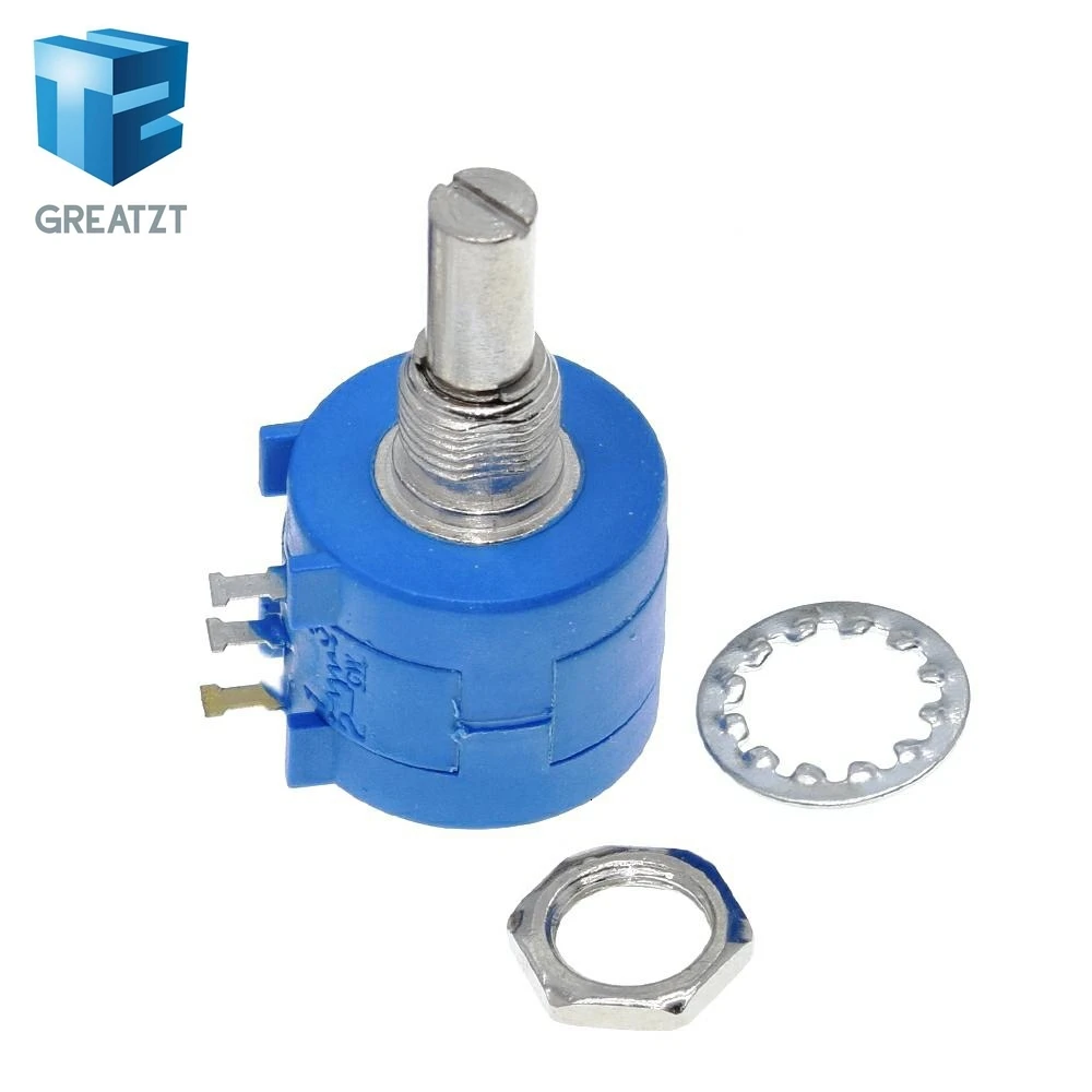 GREATZT 3590S Multiturn потенциометр 500 1 K, 2K 5K 10K 20K 50K 100K Ом Потенциометр переменный резистор 3590 102 202 502 103