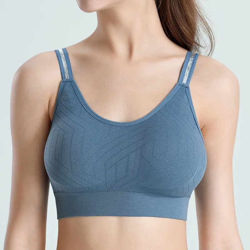 

Бесшовные Спортивные Бюстгальтеры, женские мягкие топы для йоги, ударопрочный ударный бюстгальтер для тренировок в тренажерном зале, спорт...