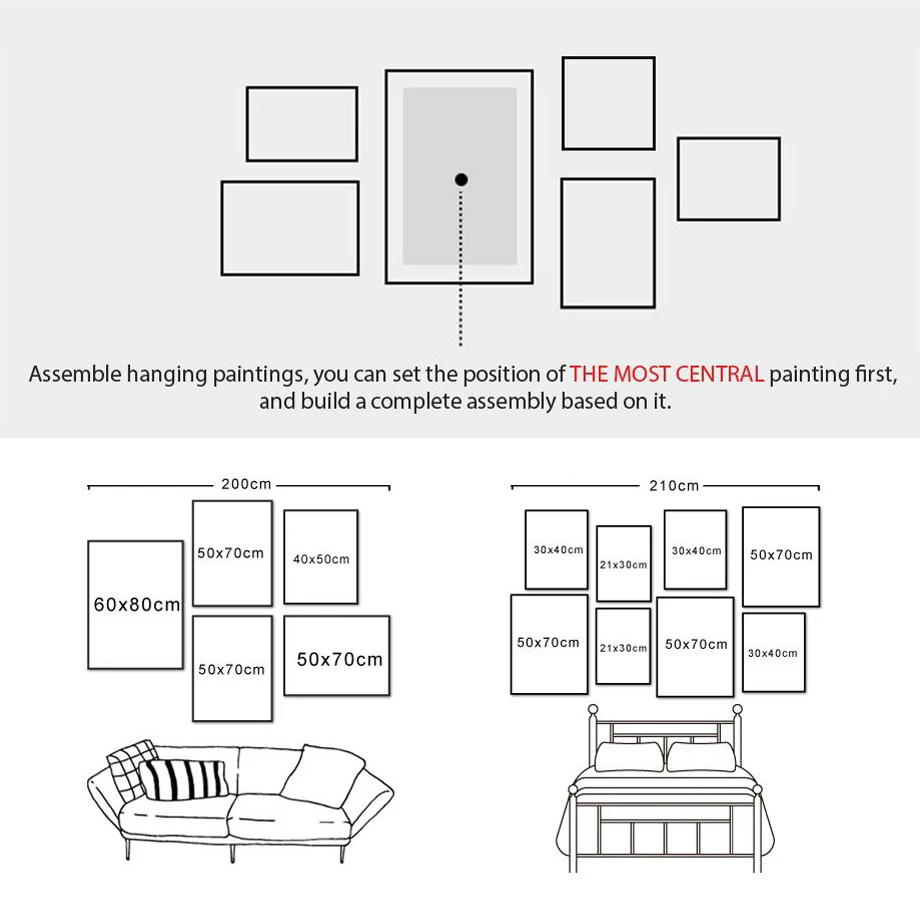 

Mountain Leaf Feather Diamond Deer Quote Wall Art Canvas Painting Nordic Posters And Prints Wall Pictures For Living Room Decor