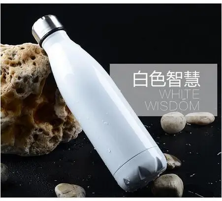 FSILE 500/1000ml Double-Wall Insulated Vacuum Flask Stainless Steel Water Bottle Cola Water Beer Thermos for Sport Bottle /6 - Цвет: 24
