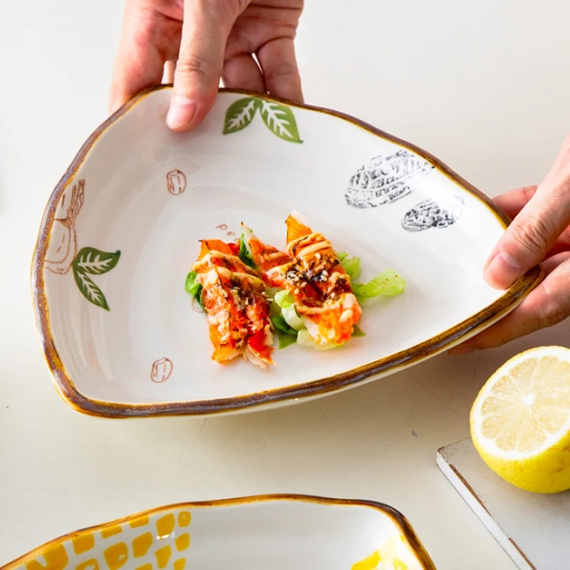 Тарелка для салата тарелка ужина с мультяшным рисунком маленькие тарелки