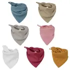 Детские нагрудники, треугольные хлопковые бандана, нагрудники для маленьких мальчиков, бандана для девочек, для кормления, детская одежда, слюнявчик, полотенце, шарф