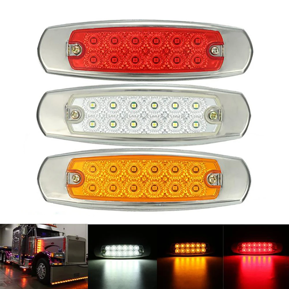 2 шт. 12LED герметичный Боковой габаритный фонарь светильник s 12V цвета-красный