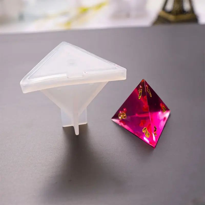 

Shapes Dice Fillet Square Triangle Dice Mold Dice Digital Game Silicone Mould H37C