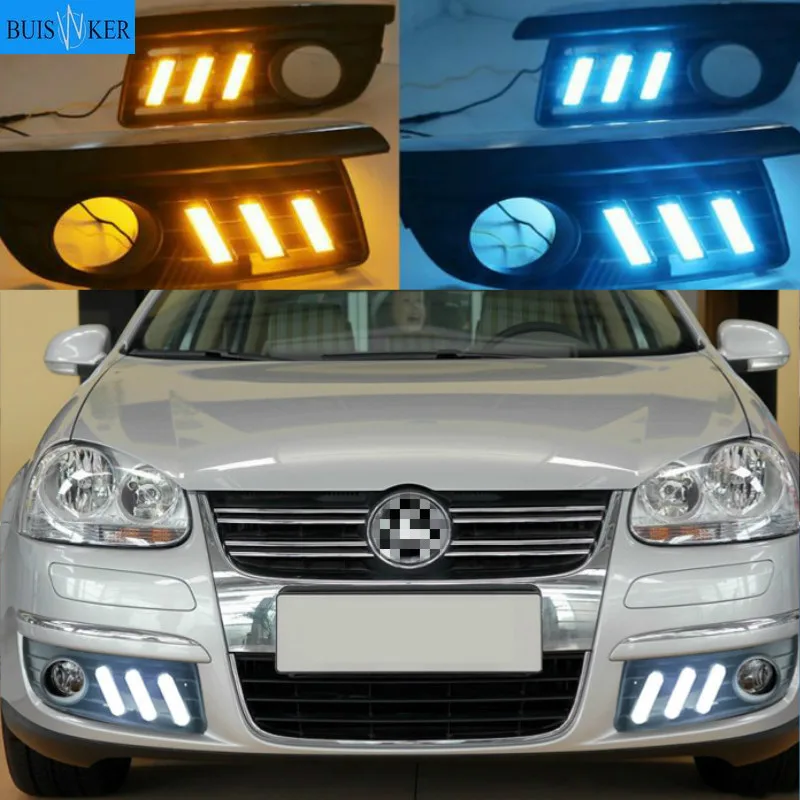Светодиодные дневные ходовые огни 2 шт. для VW Jetta MK5 Sagitar 2006 2007 2008 2009 2010 DRL