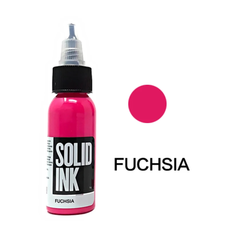 fuchsia Tktx чернила для татуировки цвет пигмент для пигмента для татуажа tinta para labios перманентные татуировки для татуажа goochie перманентные - Цвет: fuchsia