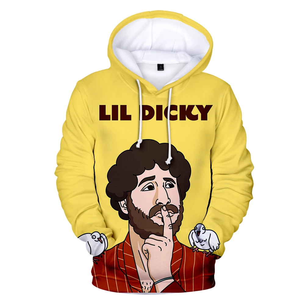 Худи US Rapper Lil Dicky 3D для мужчин и женщин новинка 2019 Осенний Модный пуловер Свитшот в