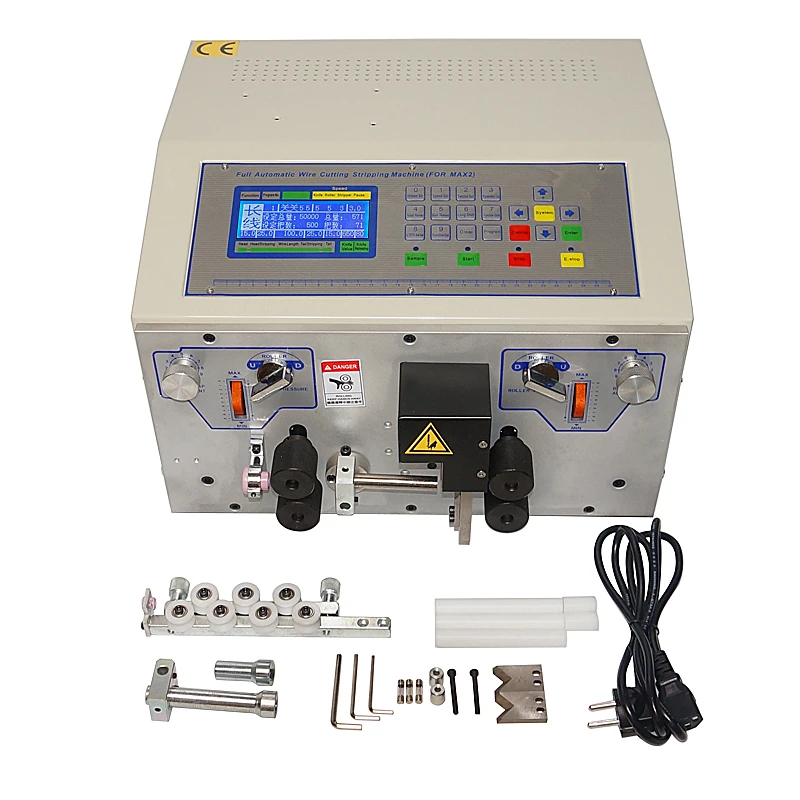 

SWT-508MAX 4 wheels 8 wheels wire cutting machine from 0.1 to 13mm 500W SWT508MAX automatic wire stripping machine 220V 110V