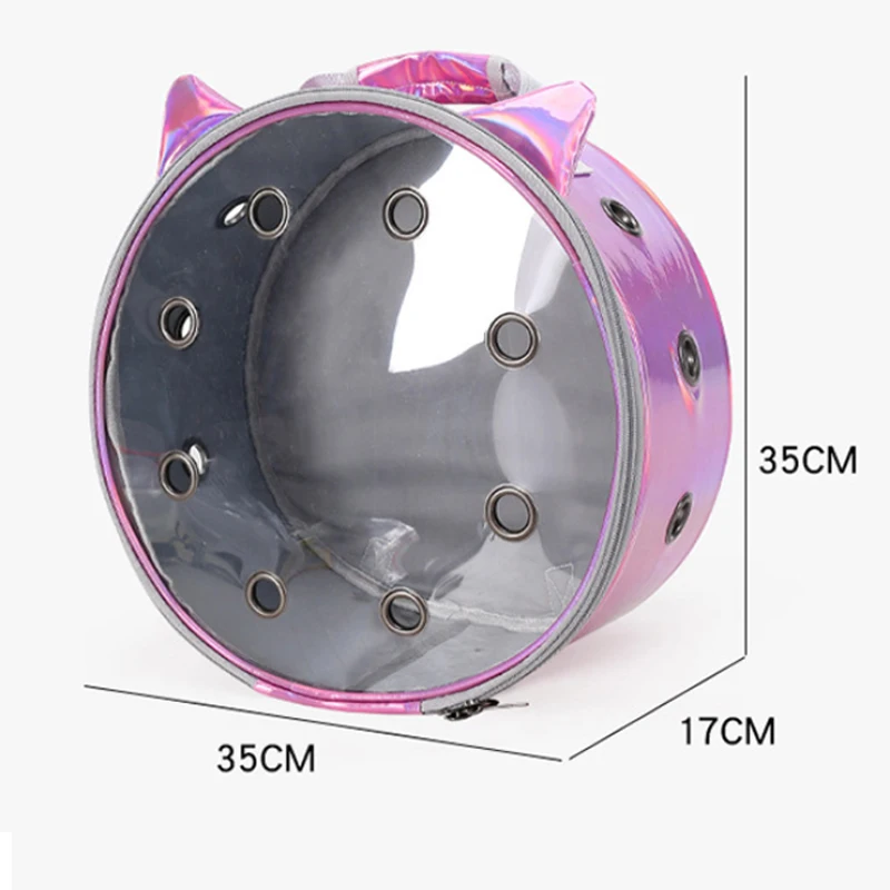 

Transparent Pet Backpack Breathable Dog Cat Backpack Space Bag Portable Backpack Pet Transport Bag Pet Supplies