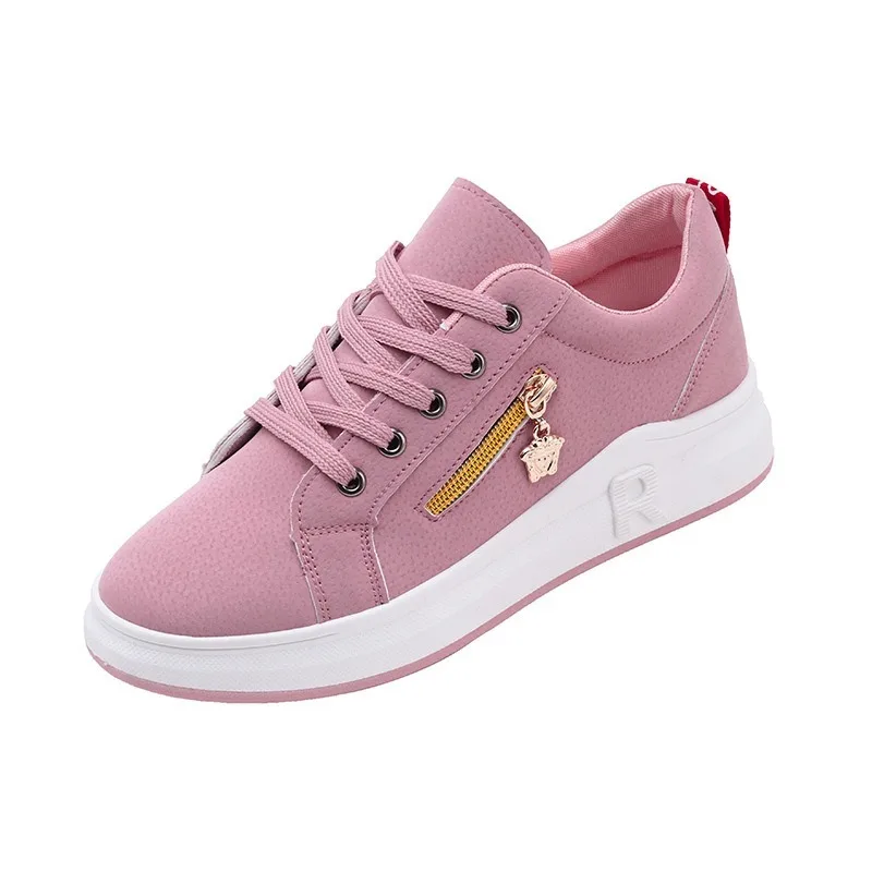 Женские кроссовки обувь из искусственной кожи на плоской платформе женская