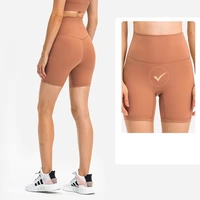 80nylon 20spandex super elastic soft sports shorts high waist fitness bicycles running sexy gym yoga shorts tights breathable