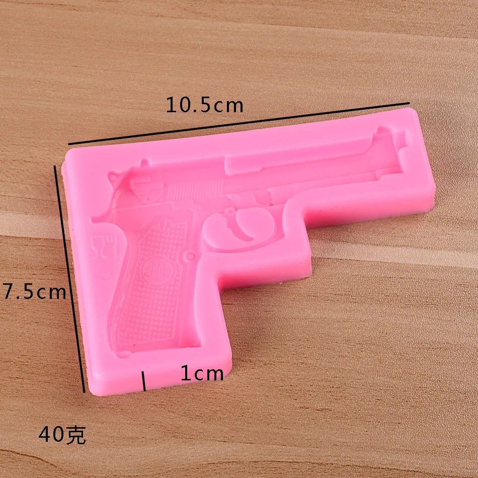 

Cool Gun Bullet Shape Silicone Mold Resin for DIY Clay Mold Home Decor DIY Cake Chocolate Fondant Moulds Lace Decoration