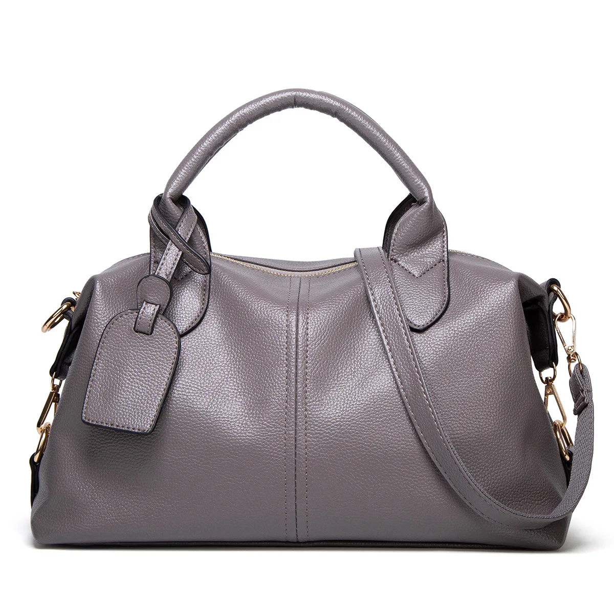 

Litchi-pattern portable bag Europe and America simple shoulder bag tide new fashion slung handbag fashion bag