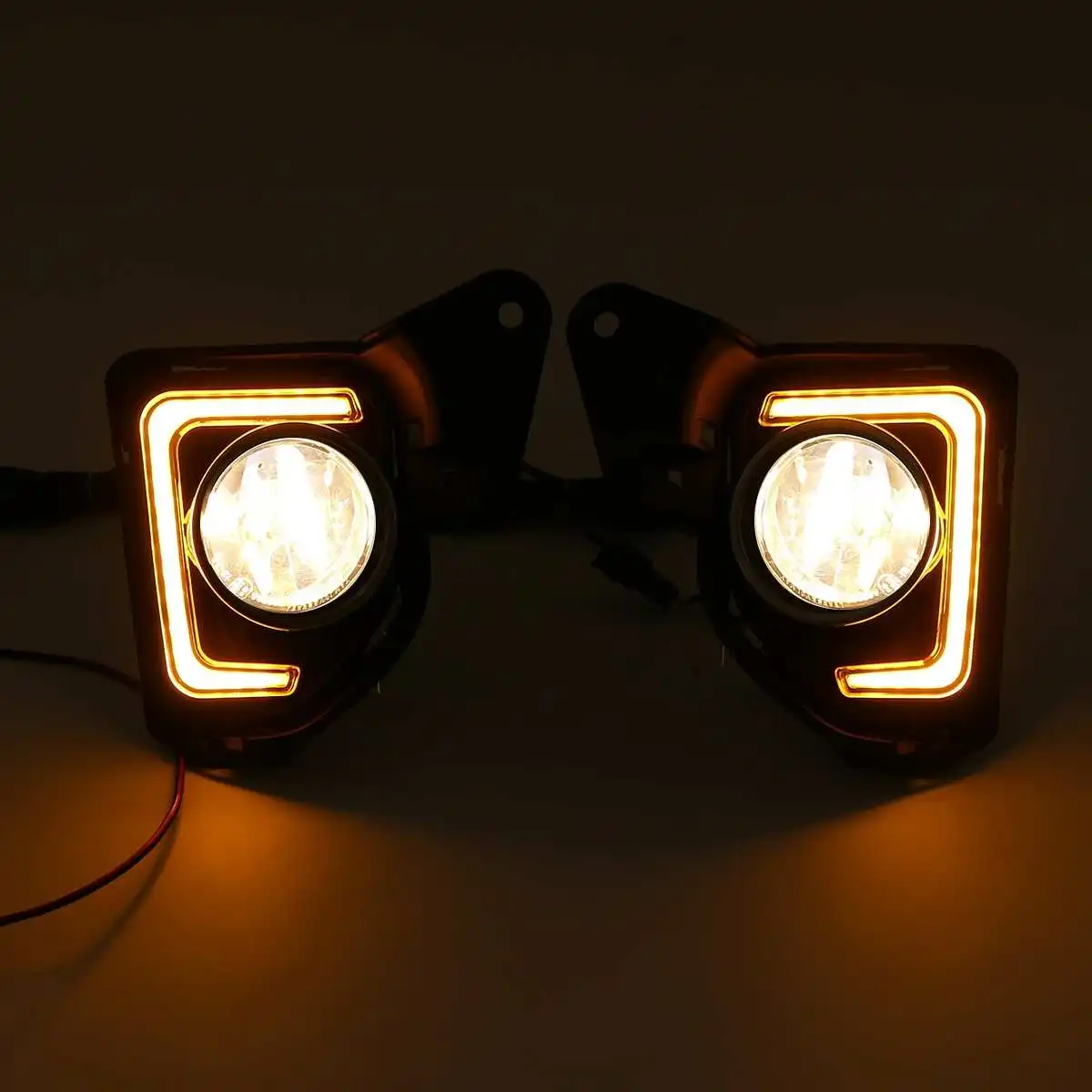 Led Drl с Галогенные Противотуманные светильник для Toyota Hiace 2014 2015 2016 2017 2018