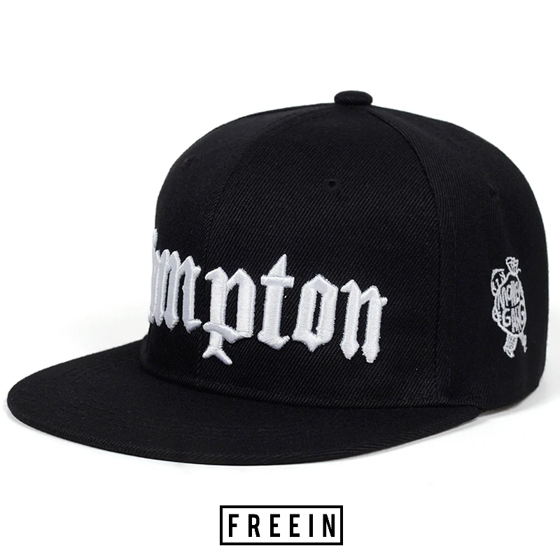 

New COMPTON Embroidery Baseball Cap Hip Hop Snapback Caps Flat Fashion Sport Hat for Unisex Adjustable Dad Hats Spring Summer