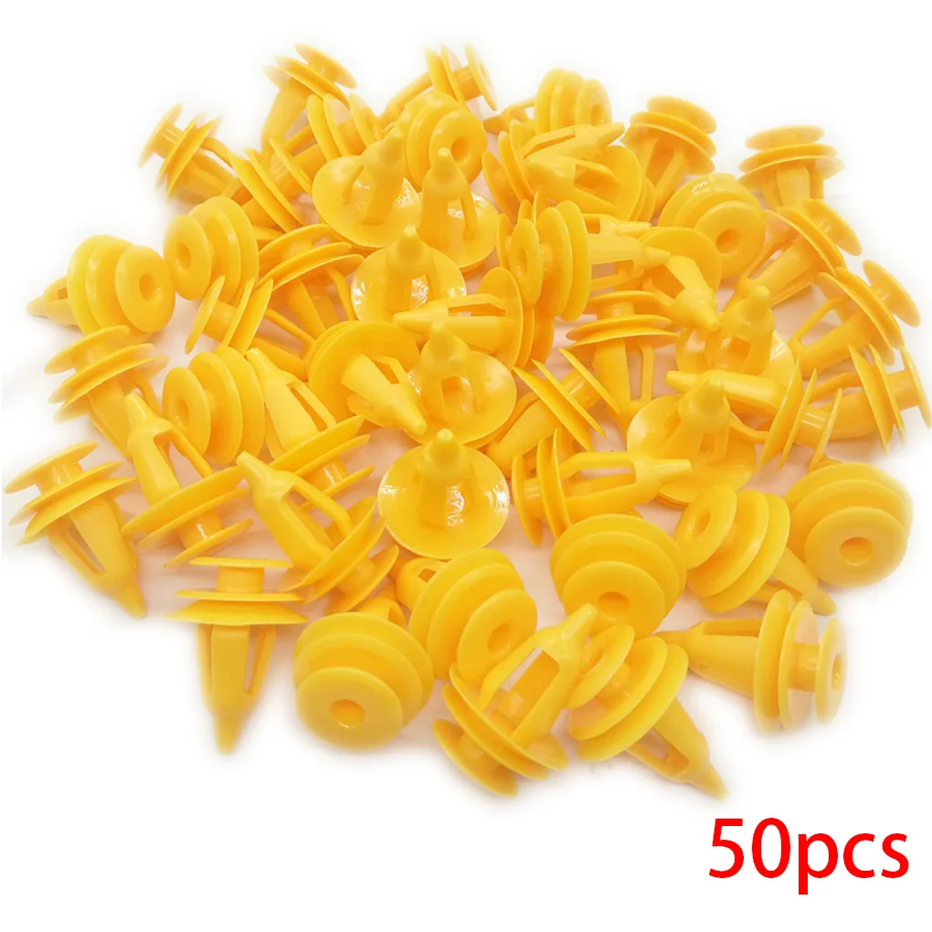 50Pcs 50/100/200 шт Смешанные авто крепежа автомобиля бампер зажимы фиксатор Застежка заклепки двери Панель подкрылок Универсальный подходит для автомобиля - Название цвета: 50Pcs