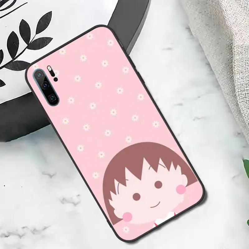 

Chibi Maruko japanese anime girl Phone Case For Huawei honor Mate P 10 20 30 40 i 9 8 pro x Lite smart 2019 nova 5t