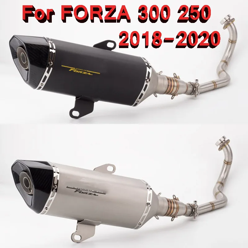 

Для Forza300 для Forza250 2018 2019 2020 мотоциклетный глушитель выхлопной трубы без шнуровки для мотокросса