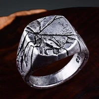 smooth mens vintage rock punk rings cool fashion individuality signet ring for men party jewel alloy