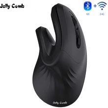 Jelly Comb 3D Scroll Wheel Bluetooth Ergonomic Mouse for iPad Laptop Computer 2400DPI Gaming Mouse Bluetooth &2.4G Wireless Mice