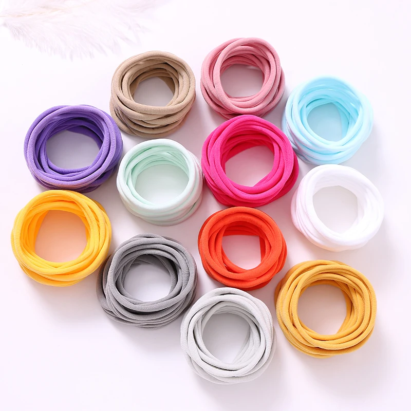 

4000 шт./лот, оптовая продажа, тонкие нейлоновые повязки на голову, мягкие эластичные повязки на голову, нейлоновые повязки на голову для малыш...