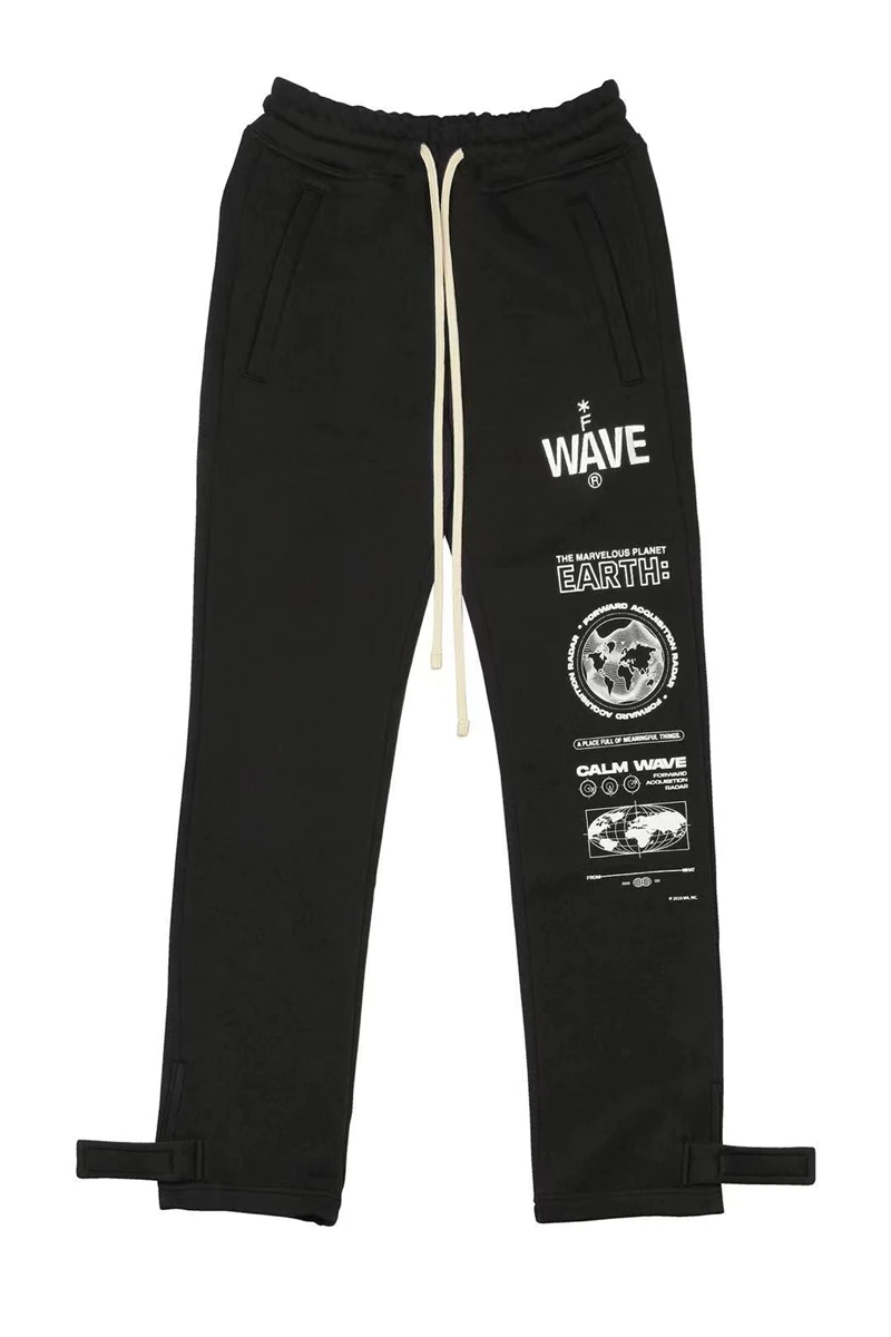 

Мужские и женские спортивные брюки 2021fw с принтом, махровые брюки с завязками и вышивкой, штаны для бега, 1:1
