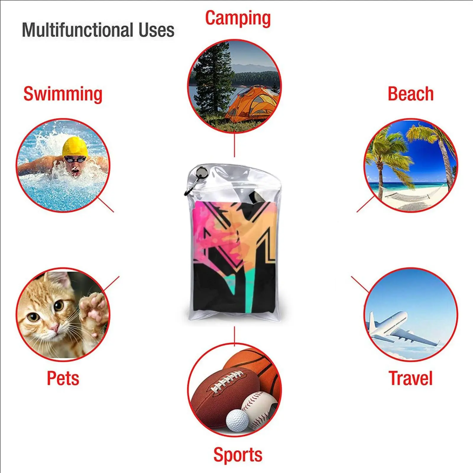 Быстро сохнущее полотенце в тренажерном зале Спортивная портативная